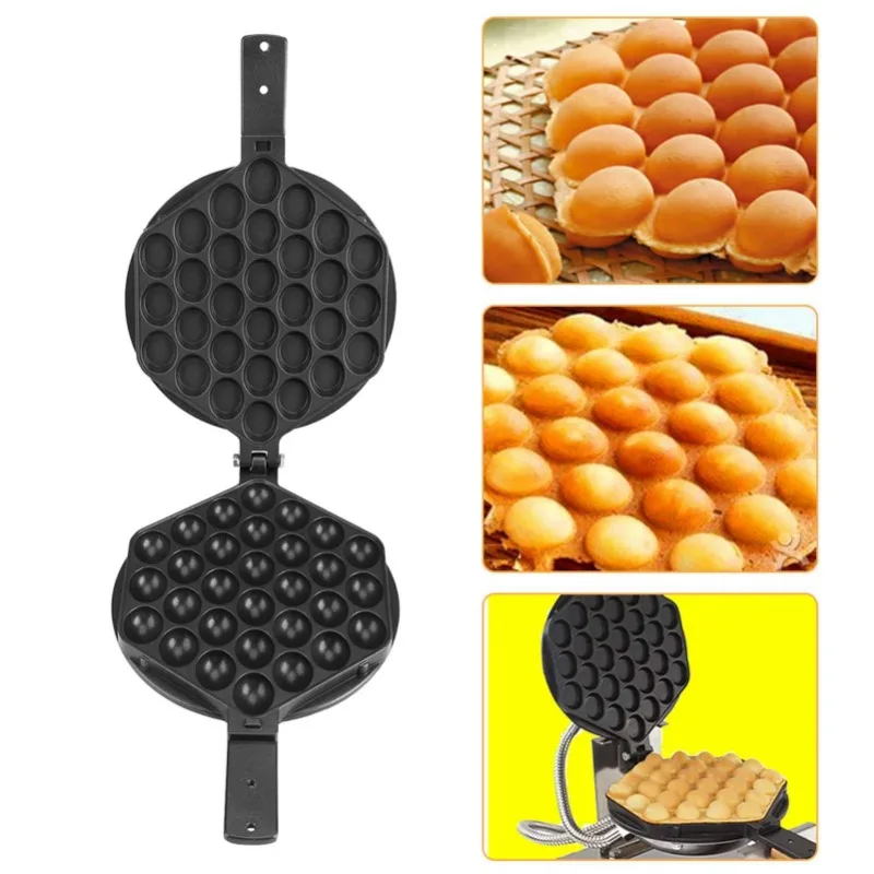 Egg Waffle Pan - QQ صانع نفخة البيض المنزل غاز