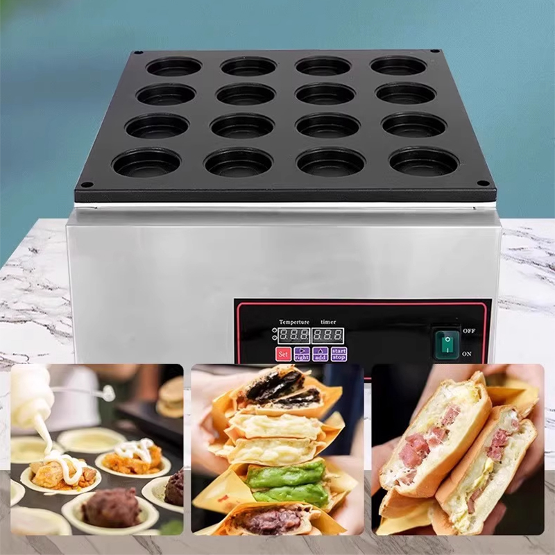 آلة كعكة العجلات التجارية كشك  - مراجعة Egg Waffle Pan وسعره