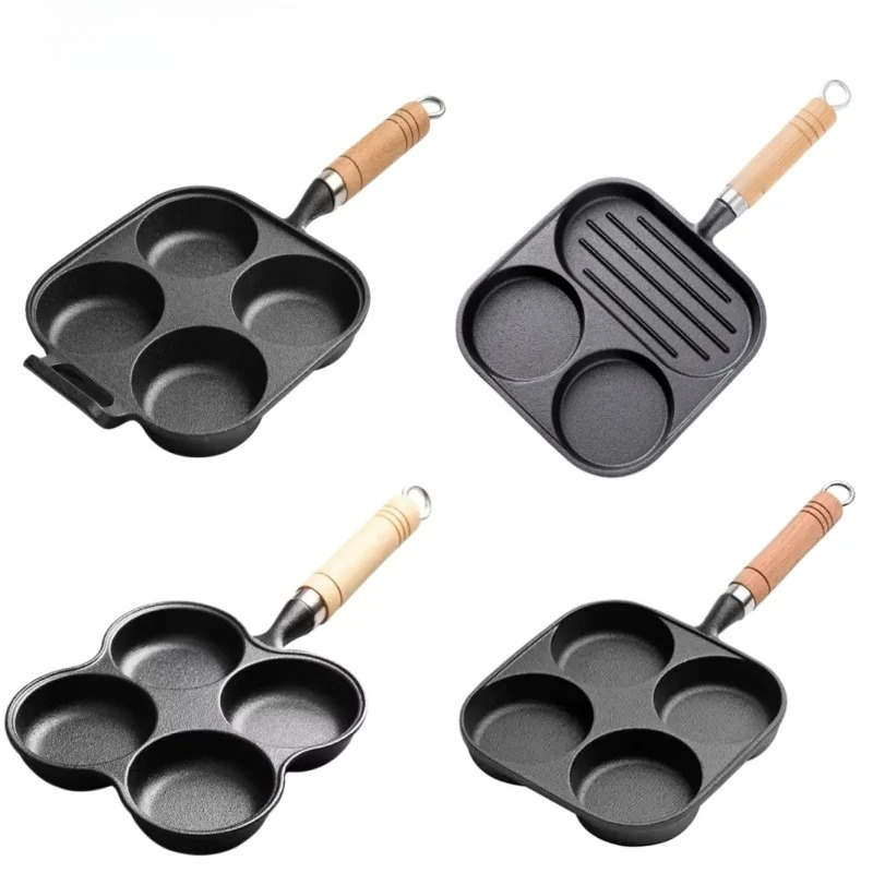 مقلاة بيض من الحديد الزهر بفتح - مراجعة Egg Waffle Pan وسعره