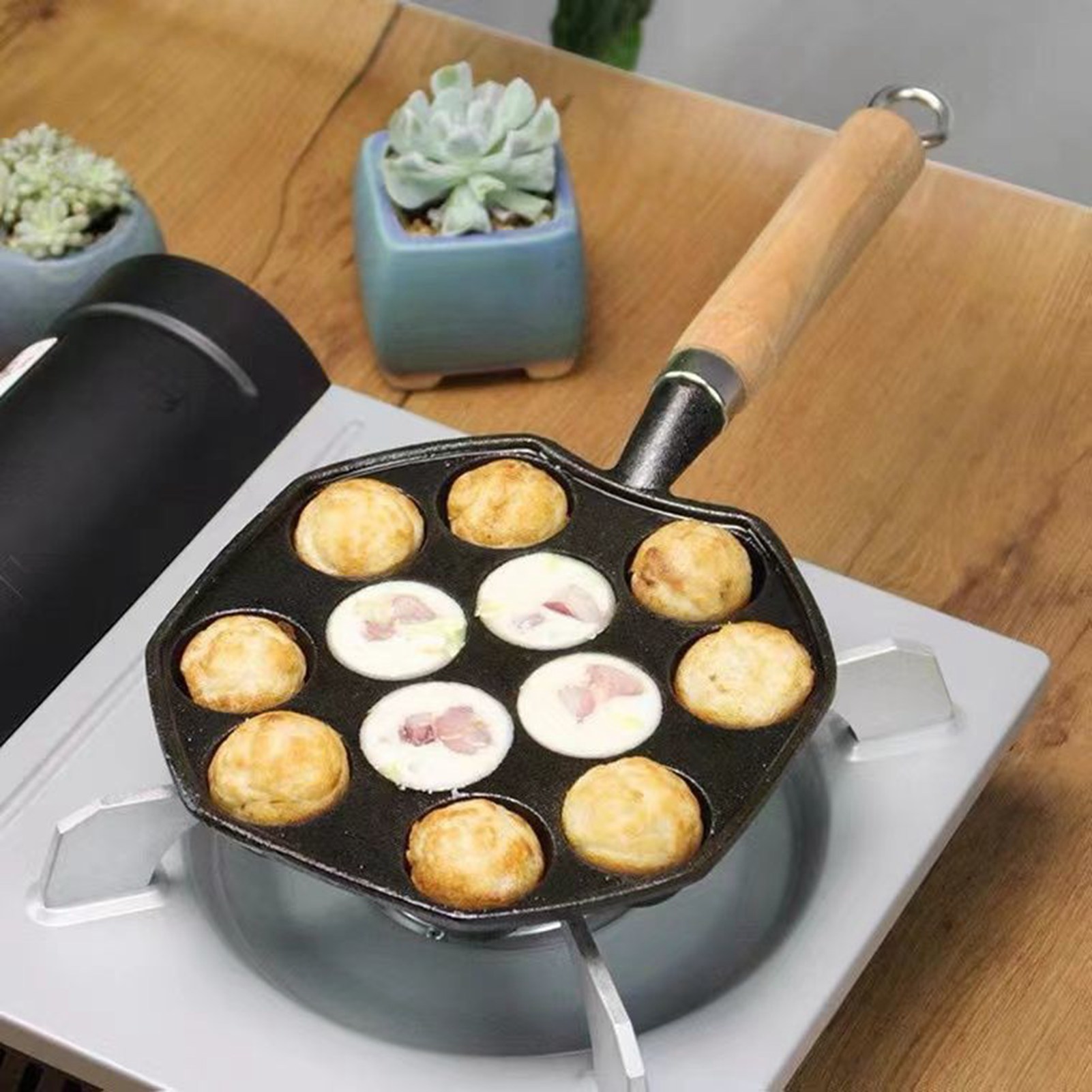 تاكوياكي مقلاة شواء سهلة التنظ - مراجعة Takoyaki Grill Plate وسعره