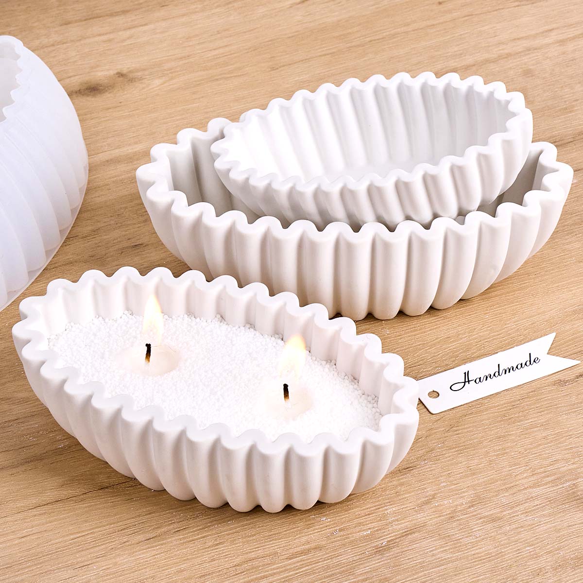 قالب سيليكون بيضاوي مخطط للتخز - مراجعة Potsticker Mold وسعره
