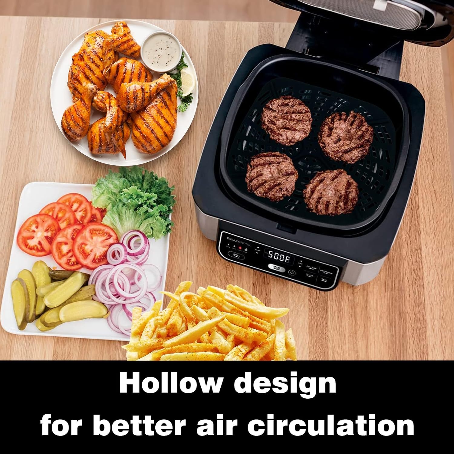 2 قطعة مجموعة بطانة سيليكون قا - مراجعة Ninja Air Fryer Af300 وسعره